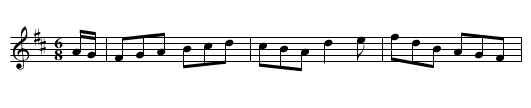 Paddy’s Whiskers - staff notation