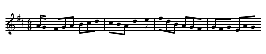 Paddy's Whiskers - staff notation