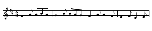 P&aacute;draig O'Keefe's Slide - staff notation