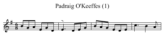 Padraig O'Keeffes (1) - staff notation