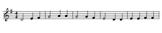 Padstow May Song - 1 from the singing of the man - staff notation