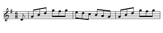 Pady Whack - staff notation