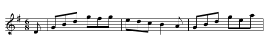 Pady Whark - staff notation