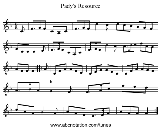 Pady's Resource - staff notation
