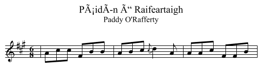 PÃ¡idÃ­n Ã“ Raifeartaigh - staff notation