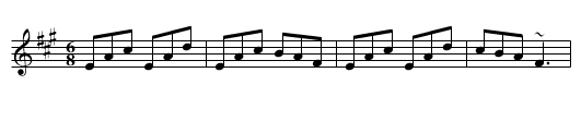 Paidin O'Raifearta's - staff notation