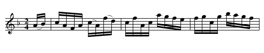 Paine’s Reel - staff notation
