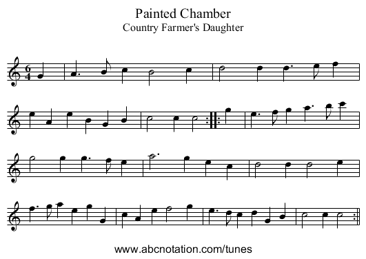 Painted Chamber - staff notation