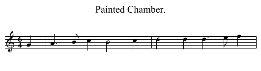 Painted Chamber. - staff notation