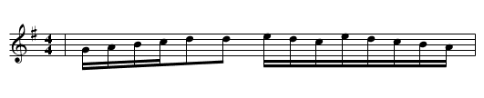 PALIGOURDINE - staff notation