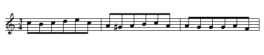 Pålska - staff notation