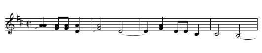 Panhandle Rag - staff notation
