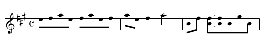 Panhandle Swing - staff notation