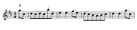 Pantalon Waltz,La. CJF.225 - staff notation