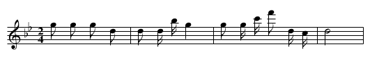 Pao kouwai paode xin canle - staff notation