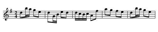 Papa Quadrille Figure 5 - staff notation