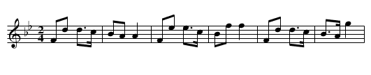 Papillon - staff notation