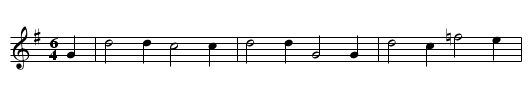 Papstaustreiben - staff notation
