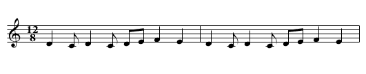 Papuselele - staff notation