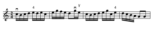 PARASOTT -- HORNPIPE - staff notation