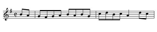 Parisots Hornpipe - staff notation