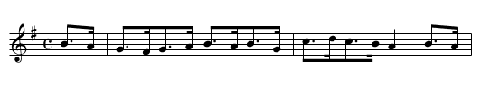 Parisot's Hornpipe - staff notation