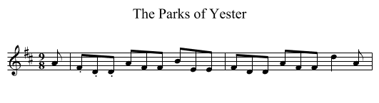 Parks of Yester, The - staff notation