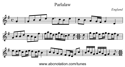Parlalaw - staff notation