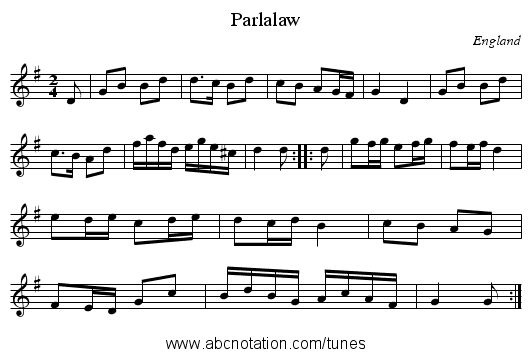 Parlalaw - staff notation