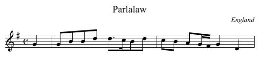 Parlalaw - staff notation