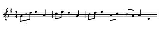Parobeczku krzywo orzesz - staff notation