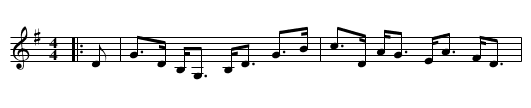 Parody of Drumnagarny - staff notation