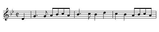 Parson Upon Dorothy - staff notation