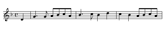 Parson Upon Dorothy - staff notation