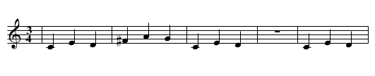 Partekpolska Motmelodi CODA - staff notation
