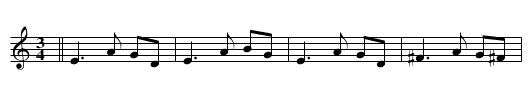 Partekpolska motmelodi - staff notation