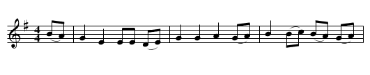 Parting Glass, The - staff notation