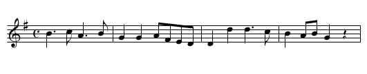 Parting Kiss JBut.488, The - staff notation