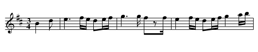 Parting of Friends, The - staff notation