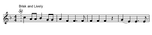 Parting with my Sally - staff notation