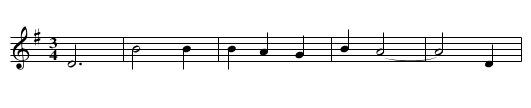 PARTING - staff notation