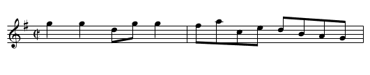 Partridge, The - staff notation