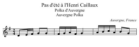 Pas d'&eacute;t&eacute; &agrave; l'Henri Caillaux - staff notation