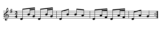 Pas du loup - staff notation