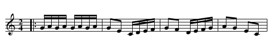 Pasacorredoiras De Arnoia - staff notation