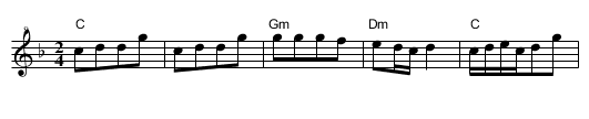 Pashtu Kvasim - staff notation