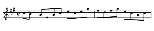 Passaic Hornpipe - staff notation