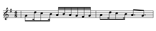 PASSEPIED de LANFAINS - staff notation