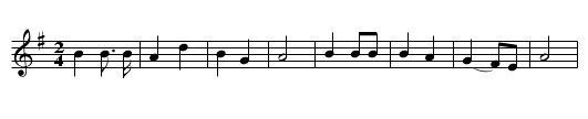 Passing By - staff notation