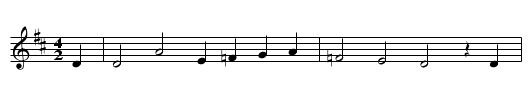 Passionslied - staff notation
